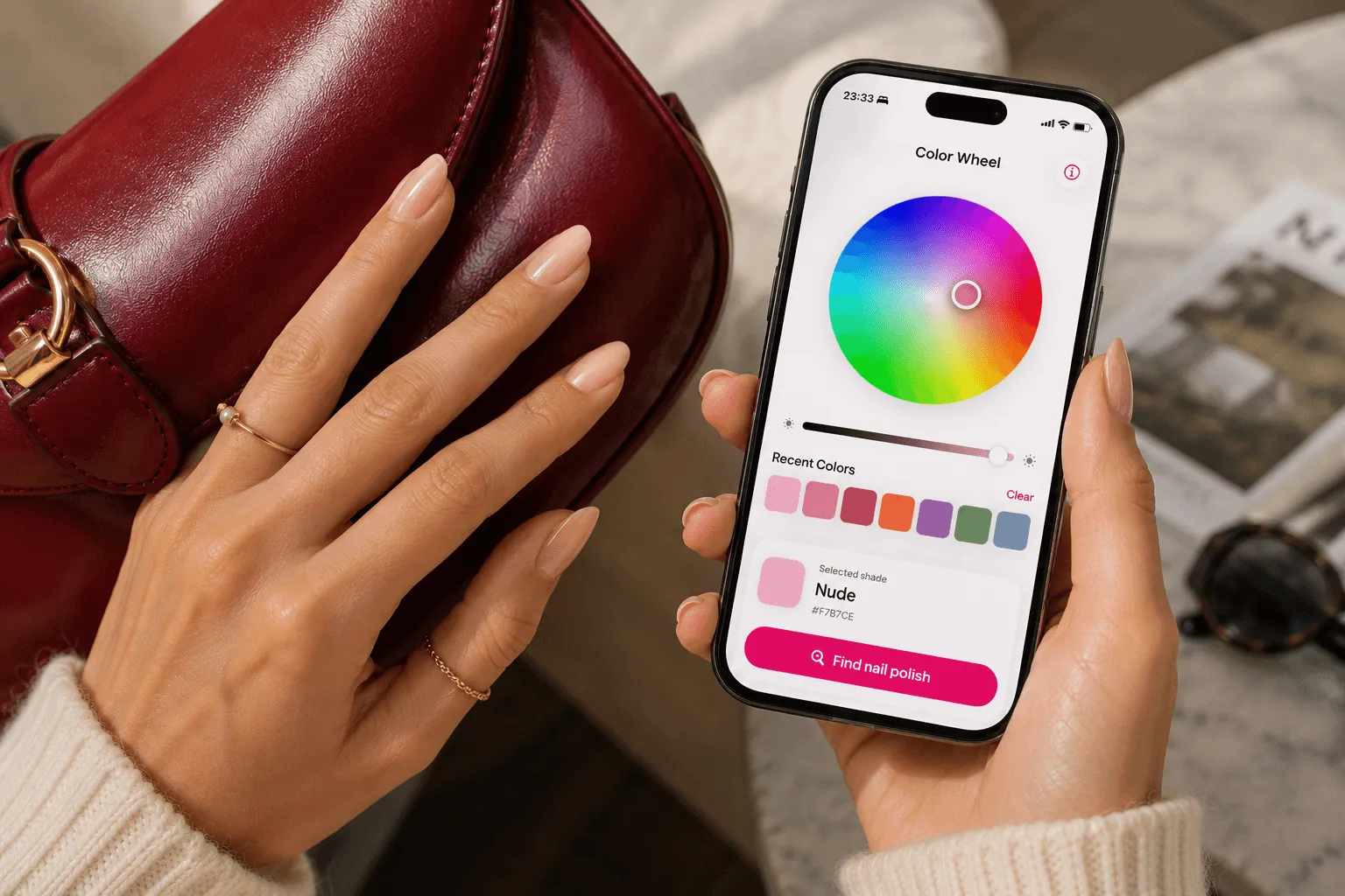 Find the color behind the look.